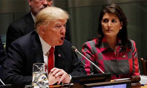 Trump acepta la renuncia de Haley Trump acepta la renuncia de la embajadora de EEUU ante la ONU